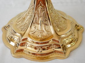 Irish sterling silver gilt Ciborium